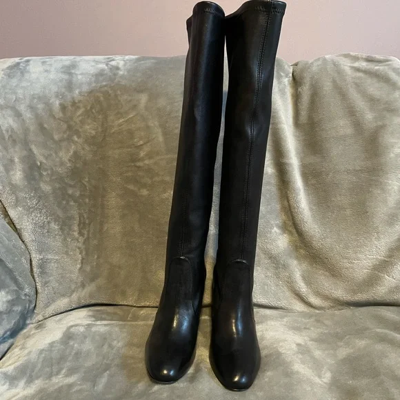 Stuart Weitzman Milla leather block heel boots. Brand New!! - Picture 2 of 7